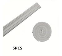TEMU 5 unidades de 2.28 metros por rollo, de zócalo 3D para pared, papel tapiz autoadhesivo e impermeable para salas de estar