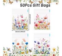 TEMU 50/100pcs, Bolsas Autoadhesivas de Acuarela con , Bolsas de Regalo Coloridas con , Decoración para Fiestas de , , Baby Shower y Fiestas de , Bolsas de Empaque para Regalos con Tema de