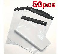 TEMU 50 Bolsas de Autoadhesivas Resistentes - Sobres Transparentes Antidesgarro en PE, Ideales para Entrega , Pedidos Online y Uso Doméstico u Oficina - Paquetes con Cierre Rápido e Impermeable