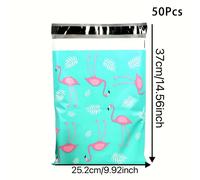 TEMU 50 Bolsas de Envío de Polietileno con Diseño de Flamenco 10x13 Pulgadas - Bolsas Autoadhesivas para Envíos, Transporte de Ropa, Bolsas para Ruedas de Patines en Línea