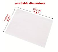 TEMU 50 paquetes de fundas transparentes autoadhesivas de 6"X9" para de envío, sobres para etiquetas de envío de 7.5"X5.5".