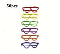 TEMU 50 Piezas de Clips de Papel con Ojales - Sujetadores Metálicos Ideales para Oficina, Tableros de Anuncios, Manualidades - 6 Colores (,,,,)