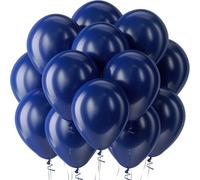 TEMU 50 Piezas de Globos de Látex Azul de 10 Pulgadas - Paquete de Globos Redondos para Fiestas, , , Baby Showers y Decoraciones Navideñas - para Helio, Globos Duraderos para Fiestas (Color Azul )