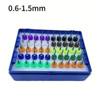 TEMU 50 piezas Juego de Brocas Miniatura, Brocas de para PCB, Joyería, de Modelos, Carpintería DIY, Talla de Resina de Plástico, Mango Hexagonal, Metal, Sin Energía Requerida, Conjunto