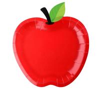 TEMU 50 platos desechables con forma , decoraciones de de nieve con manzanas, vajilla decorativa , platos de papel para Halloween, Navidad y Acción de Gracias