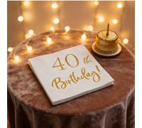 TEMU 50 servilletas desechables con impresas para decoración de mesa de de 40