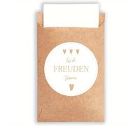 TEMU 50 sobres de papel estilo vintage alemán con 50 pegatinas - Mini bolsas de regalo de papel con sellos para