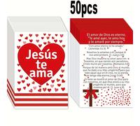 TEMU 50 Tarjetas Cristianas en Español, Ideales para Evangélicos, Tarjetas de Plan de , Tarjetas de Bolsillo y Suministros para la para Espaciar y el