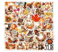 TEMU 50 Unidades De Pegatinas De La Serie Otoño, Para Maletas, Fundas De Teléfono Móvil, Portátiles, Cascos De Skate, Álbumes De Recortes. Pegatinas Decorativas Impermeables Para Hacer Bricolaje .