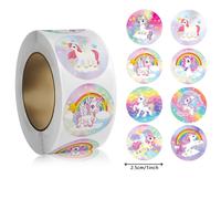 TEMU 500 Hojas de Stickers de Unicornio , de 2.5 Cm/1 , Ideales para Stickers de Papelería, Fundas de Laptop, Carcasas de Teléfono, Calcomanías de Decoración de Regalos, Sellos y Stickers