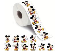 TEMU 500 pegatinas de sello de Mouse de Disney | Sellos redondos brillantes autoadhesivos para decoración de oficina, cierre de sobres, decoraciones de , material de oficina