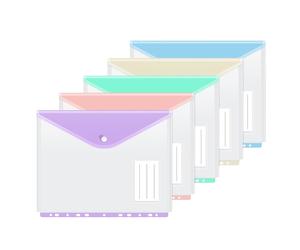 TEMU ¡5pcs/10pcs NVGEMY Carpeta A4 de PP con Perforación de 11 Agujeros, Compatible con Documentos de , Carpeta por Colores Ideal para y Oficina, Capacidad para 200 Hojas por Bolsillo!