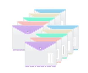 TEMU ¡5pcs/10pcs NVGEMY Carpeta A4 de PP con Perforación de 11 Agujeros, Compatible con Documentos de , Carpeta por Colores Ideal para y Oficina, Capacidad para 200 Hojas por Bolsillo!