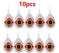TEMU 5pcs/10pcs Ojo Ojos Espeluznantes Fuerte Visual Ahuyentador de Aves Espejo Reflectante Volantes Ahuyentadores de Aves Giratorio para Colgar al para Lugares Anti-Aves
