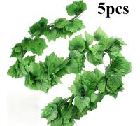 TEMU 5pcs Enredaderas de Uvas Artificiales Falsas, Total 472.4In, Guirnalda de Hojas Grandes de Plantas Colgantes para Boda, , Tienda, Decoración del Hogar Interior, Navidad Halloween