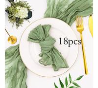 TEMU 6/12/18 servilletas de tela estilo , de 17.7"X17.7", en lino tipo queso, ideales para baños de bebé, , Día de , Pascua y decoración de mesa