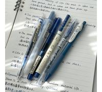 TEMU 6 bolígrafos de gel de punta para caligrafía | Bolígrafos de dibujo de 0.5 mm, pinceles retro multi-punta de línea , rotuladores, plástico , con clip de bolsillo