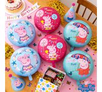 TEMU 6 globos nuevos de Peppa Pig, un set de globos decorativos para decoración de paredes, suministros para decoración de fiestas y accesorios fotográficos