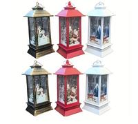 TEMU 6 luces decorativas navideñas, pequeñas farolas, faroles de vela LED vintage, regalos navideños perfectos, adornos navideños