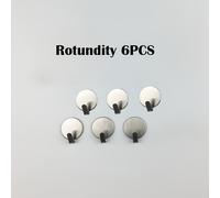 TEMU 6 Piezas de Ganchos Adhesivos Pequeños de Acero Inoxidable Sin Taladro, Mini Ganchos Redondos Metálicos, Ideales para Diversas Fiestas y Almacenamiento, No Colgar Objetos Pesados