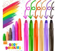 TEMU 6 Piezas de Pintura Facial EYIR - Pintura Temporal Profesional a Base de Cera, Ideal para Pintura Facial, DIY, Halloween, Fiestas de , Carnaval, Juegos - Para Todo Tipo de Piel, Colores Vibrantes