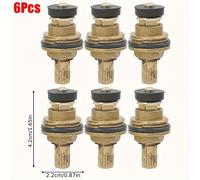 TEMU 6 Piezas de Válvulas Universales G1/2" para Grifos - Repuestos de Latón Duraderas para Cocinas y Baños, Instalación Fácil, Sin Necesidad de Conexión a Agua Potable, Accesorios para Grifos
