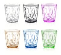 TEMU 6 piezas/set Vaso de Agua - Vaso y Cerveza de Plástico Reutilizable, Irrompible y , para Hogar, Oficina, Restaurante, Bar, , Exterior (transparente)