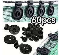 TEMU 60 Clips de Malla para de Plástico PP Duraderos - Diseño con Múltiples Agujeros, Resistentes al , Ideales para Patio, Jardín y Uso Exterior | Clip | Clips Durable para Mallas de