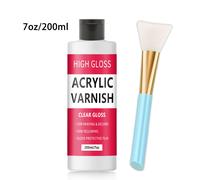 TEMU 60ml/120ml/200ml Acrílico PVC para Pintura - , Secado Rápido, No Amarillea, No , Artístico para Arcilla al Aire, Compatible con Pinturas al Óleo/Acrílico/Acuarela - Ideal para Artistas y