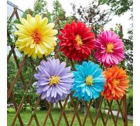 TEMU 6pcs Flores Grandes de Papel de Seda, Flores de Papel Enormes Hechas a de 20 Pulgadas para , , , Decoración de Pared de