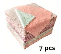 TEMU 7pcs Paños de Cocina Ultra Absorbentes - Sin Pelusa, No Adherentes al Aceite, Toallas de Cara para Uso Húmedo y - Tema Espacial Contemporáneo, Solo a
