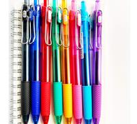 TEMU 8 Bolígrafos de Gel Retráctiles, Punta Media 0.7mm, Agarre , Escritura y Secado Rápido, Ideales para Oficina y - Suministros Escolares
