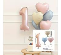 TEMU 8 piezas, Juego de Globos de Película de Aluminio Digital de 32 Pulgadas (1-5) - Ideal para , Navidad, , Fiestas , Fiestas Temáticas, Decoración de Fondos de , Celebraciones de y Varios de