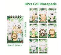 TEMU 8 piezas, Mini Cuaderno de con Temática Animal - Animales Dibujos Anime Notas y , Regalos para Shower
