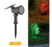 TEMU 9LED Focos Solares - Regulables, luces solares para exteriores para patios, jardines, , árboles, ideales para alumbrado y decoraciones festivas (/multicolor)