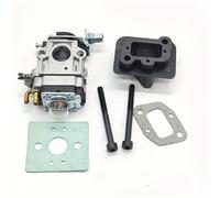 TEMU Accesorios para cortacésped: carburador con tornillos, colector de admisión y junta, para motores de cortacésped 40-5, 44-5