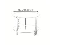 TEMU acrílica transparente, ideal para colocar junto a un sofá en salas de estar, apartamentos, oficinas y dormitorios, sirviendo como o mesa de té para el hogar y