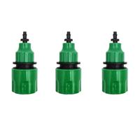 TEMU Adaptador de Conector Rápido de 3 Piezas para Cinta de Goteo - Herramienta para de Riego de Jardinería, Conector de Tubo de Riego con Accesorio de Púas de 1/4" ( Interno: 1/4" )
