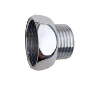 TEMU Adaptador de Extensión para Manguera, Convertidor G3/4 Hembra a G 1/2 para Ducha y Lavadora Portátil, Acabado en Latón Sólido Cromado