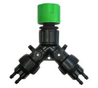 TEMU Adaptador de Grifo de Riego por Goteo Divisor de 4 Vías para Jardín Kit de de Riego Automático de Manguera de 1/4'' para Macetas de Bonsái e Invernadero