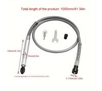 TEMU Adaptador de mini taladro eléctrico pequeño de 105 cm con eje flexible de goma para taladro eléctrico manual y pluma de grabado