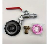 TEMU Adaptador universal de válvula de para IBC de metal con - Conector resistente de 3/4" para contenedores de agua de jardín y de césped, compatible con estándares de y americanos