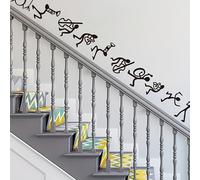 TEMU Adhesivo de pared de banda de de Stickman , de pared impermeable para , pegatina decorativa impermeable para dormitorio y escalera