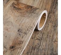 TEMU Adhesivo de pared para tablero de madera retro con de madera 3D con de árbol de madera sintética, papel tapiz autoadhesivo para escritorio de gabinete, adhesivo de de madera simulada