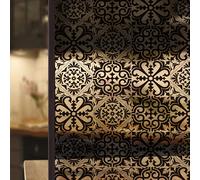 TEMU Adhesivo para Ventana de Estilo Vintage - Electroestático, Película de PVC para Decoración de Dormitorio, , Cocina, Baño y Pasillo