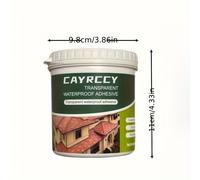 TEMU Adhesivo Transparente Impermeable CAYRCCY de 500g/17.6oz, Sellador a Prueba de Fugas para Reparación de Baños, Exteriores, Tejados, Paredes y Suelos