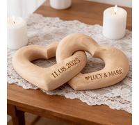 TEMU Adorno personalizado para pareja, regalo de San Valentín, recuerdo romántico para pareja, regalo de aniversario, texto de personalizado