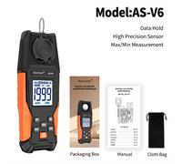 TEMU Aicevoos Medidor de Iluminancia Digital Portátil, Fotómetro de Precisión, Medidor de Luminancia Lux, Probador , Tester de Iluminancia, Luxímetro