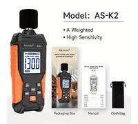TEMU Aicevoos Medidor de Sonido Portátil Digital de Precisión, Decibelímetro, de 30-130 dB, Medidor de Nivel de Sonido, Monitor de de Ruido