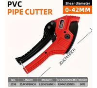 TEMU AIRAJ 42MM Cortadora de Tubos - Tijeras de Carraca SK5, Herramienta Manual Industrial de - Sin Batería, Corta PP, PVC, CPVC, PEX